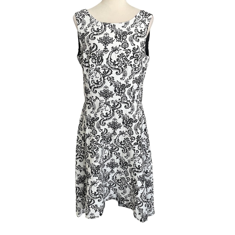White House Black Market Floral Brocade Midi Dress Womens 10 Cocktail Midi NWT